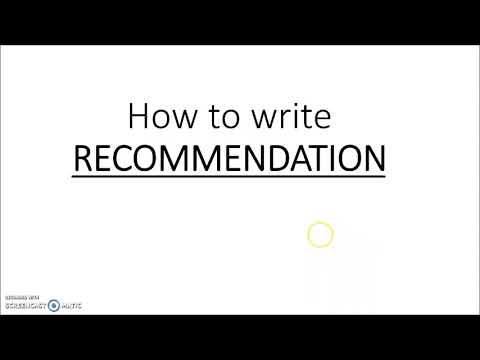 How to write Recommendation for Quantitative Research Paper | SHS