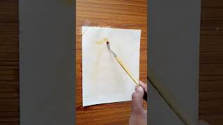 crazy 🤪 ideas ll painting with tea leaves 🍃 ll #short #paintingforbeginners