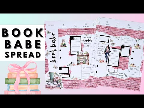 PLAN WITH ME | BOOK BABE SPREAD | THE HAPPY PLANNER