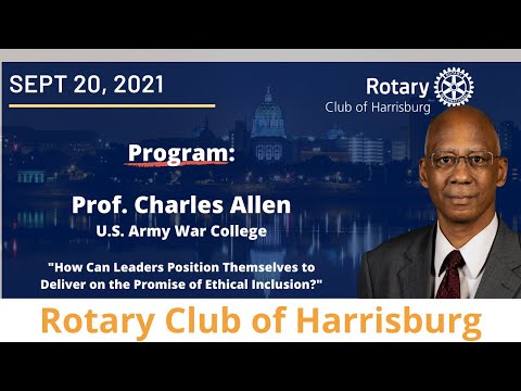 Rotary Meeting - September 20, 2021 - Professor Charles Allen U.S. Army War College