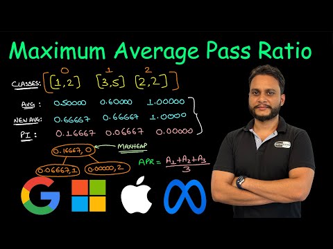 Maximum Average Pass Ratio | Leetcode 1792