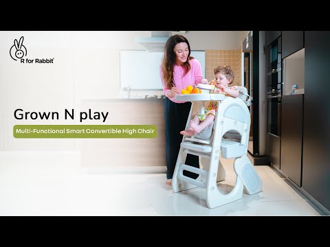 R for Rabbit Grow N Play Multi-Functional Smart Convertible High Chair for Kids