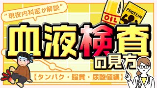 血液検査の見方④【タンパク・脂質・尿酸値編】“ 現役内科医が解説 ”