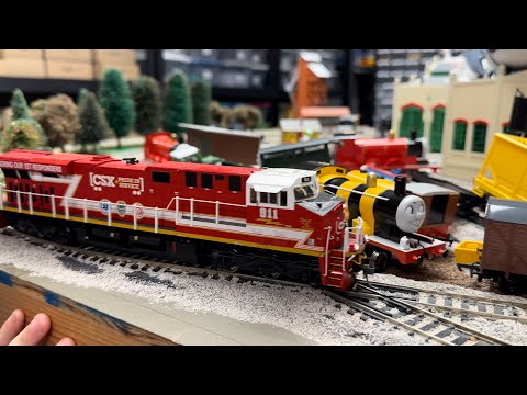 MTH HO Scale 911 Fire Train and Mavis