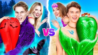 Mermaid Couple vs Vampire Couple! Extreme Makeover From Vampire to Mermaid