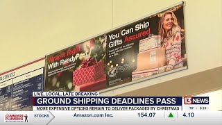 Ground shipping deadline passed, but there are options to get your package delivered by Christmas