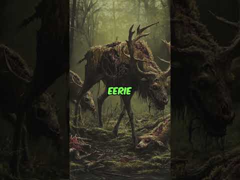 Mysterious Zombie Dolf. Half deer and half wolf spotted in Forest #zombie #animal #dolf #deer