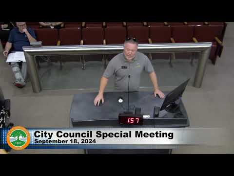 City Council Special Meeting - 9/18/2024