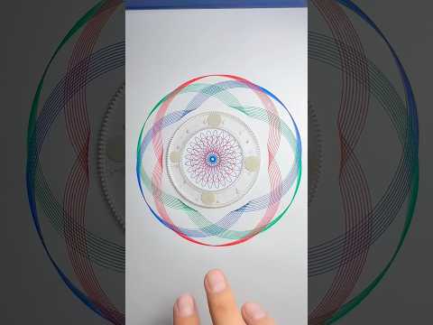 😱Unlocking Creativity with a Spirograph: Instant Art😍 #asmr #art #spirograph #shorts