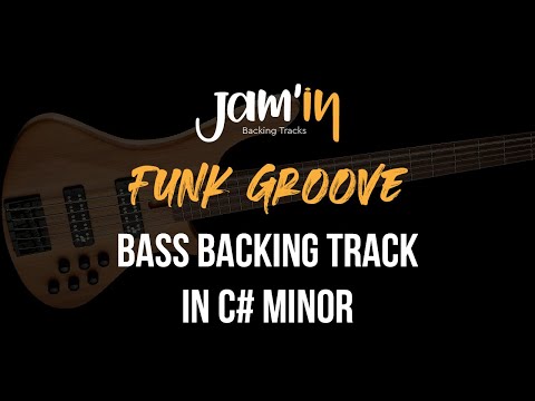 Funk Groove Bass Backing Track in C# Minor