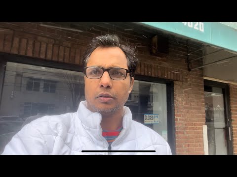 Market jana canceled | Snow (बर्फ) girna suru ho gayi  | Maryland America