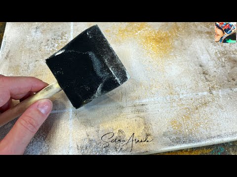 Create Stunning Minimalist Art with Just 3 Colors & Gold Spray – Easy DIY Tutorial!