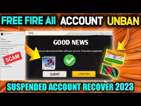 Recover Free Fire Suspended Account | ff suspended ID Recover 100% | Free Fire ID Unban Trick 2023