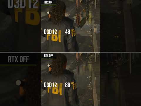 Alan Wake 2 - Ray Tracing On Vs Off