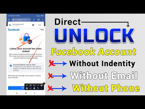 Without Identity Facebook Account Unlock | How to Unlock Facebook Account Without Confirm Identity