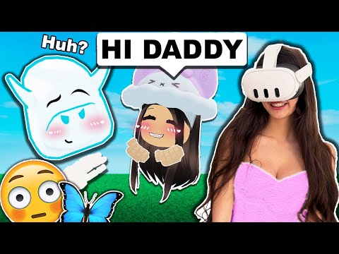 I Acted "SUS" To My Boyfriend For 24 HOURS..😳 (Roblox Vr hands)