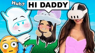 I Acted "SUS" To My Boyfriend For 24 HOURS..😳 (Roblox Vr hands)