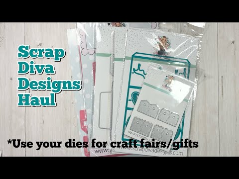 Scrap Diva Designs Haul- Great Dies for Craft Fairs & Christmas Gifts COME SEE