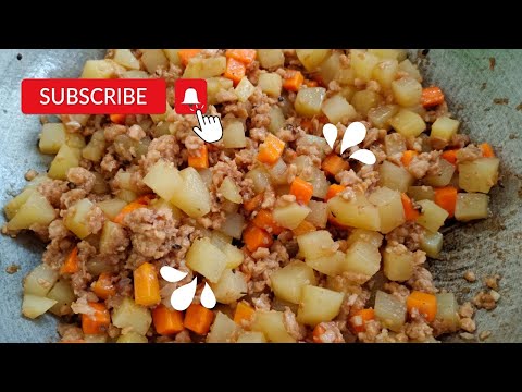 PORK GINILING WITH PATATAS AND CARROTS