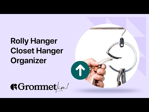 Rolly Hanger: Efficiently Hang Items and Optimize Space in Your Closet | Grommet Live