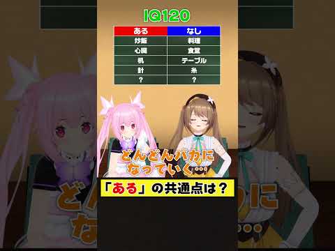 IQ120の女「ウホホー！！」【あるなしクイズ】 #あおぎり高校 #vtuber #funny #shorts