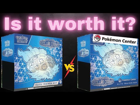 Stellar Crown POKEMON CENTER ETB vs REGULAR ETB! Is it a GAME CHANGER!?