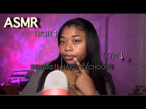 ASMR🎙️ | low⬇️ mouth sounds or high⬆️ mouth sounds? 🤔