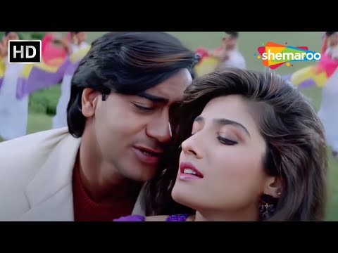 Aankhon Mein Mohabbat Hai (HD) | Ajay Devgn Raveena Tandon Hits | Gair(1999) | Kumar Sanu, Poornima