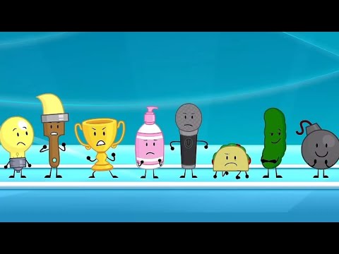 Inanimate Insanity Season 2 Episode 18: Contestants in The Red Line Game scene