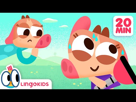 COWY'S LIE 🔍🦵 + more BABY BOT episodes | Backyard Tales Cartoons | Lingokids