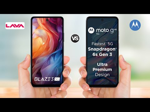 Lava Blaze 3 5g vs Moto G45 5g || Full Comparison