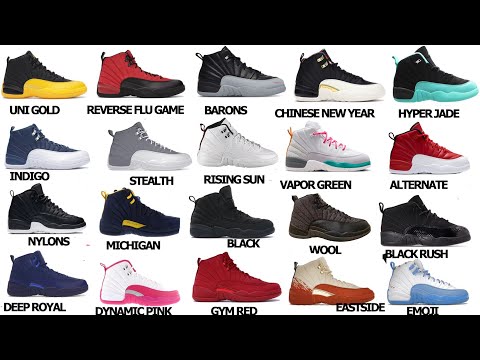 AIR JORDAN 12s WITH NAMES FROM 1996_2025