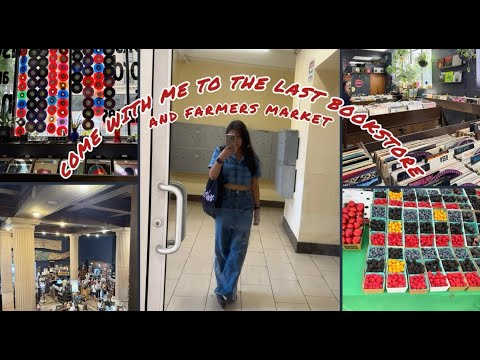 Come with me to the Last Bookstore in LA!! + Farmers market