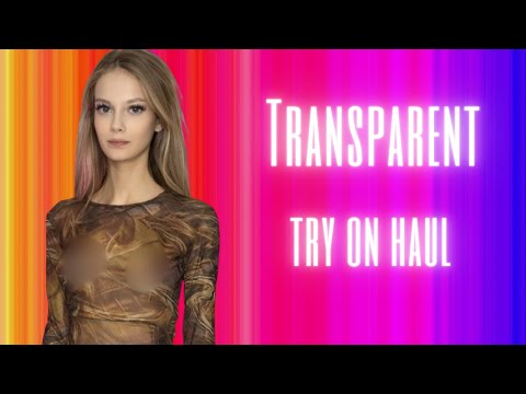 [4K TRY ON HAUL] | Transparent Try on Haul /Amber Dress with Tiny 🥵