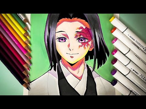 HOW TO DRAW ✨KAGAYA UBUYASHIKI A.K.A. THE BOSS✨FROM DEMON SLAYER [KIMETSU NO YAIBA]🔥‼️