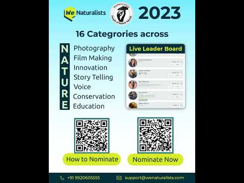 Nominate NOW for WeNaturalists Awards 2023!