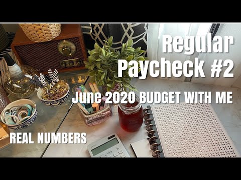 BUDGET WITH ME - JUNE PAYCHECK #2 | REAL NUMBERS - ZERO BASED SYSTEM | REGULAR JOB PAYDAY