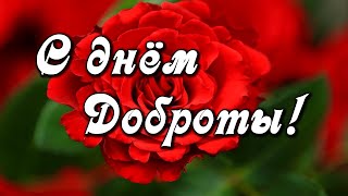 Поздравление С Днем Доброты! Желаю, чтобы добро всегда побеждало! Музыкальная открытка День Доброты