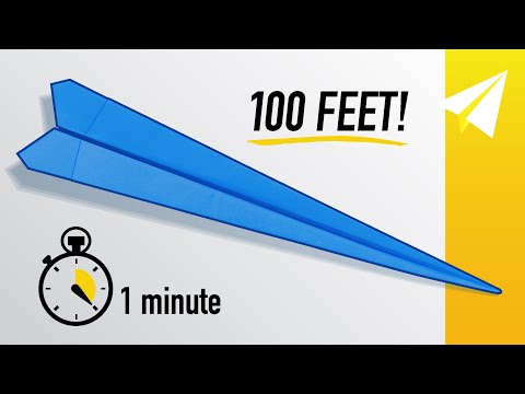 Fold an EASY Paper Airplane in 1 Minute! — Competition Winner!