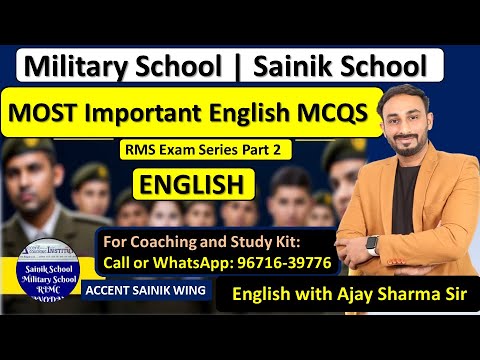 RMS English Class 9 | Military School | Sainik School Class 9 English | Best English Teacher YouTube