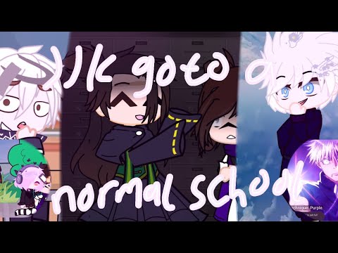 Jjk goes to a normal( non sorecerer )school gone wrong//requested