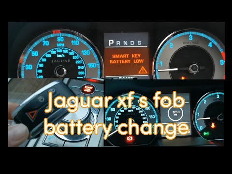 how to replace jaguar xfs xf smart key fob battery change. no tools needed