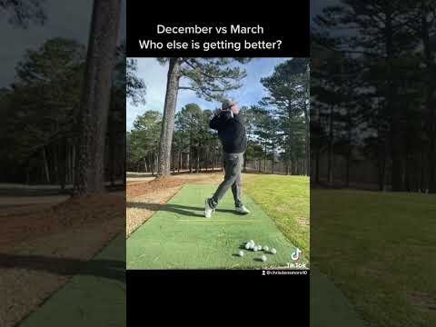 Swing Progression:December to March #golf #golfer #golfpractice #progolfer #golfswing #progolfswing