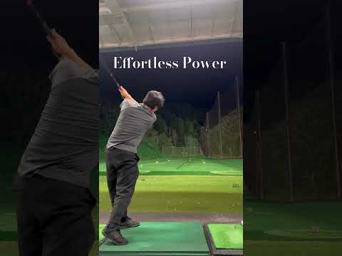 Golf swing should be done without straining the body.