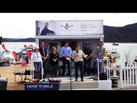 Minister Pulford officially opens Lake Eildon Boating & Fishing Show 2019