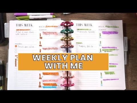 WEEKLY PLAN WITH ME | How To Stay Organized | How To Use A Planner