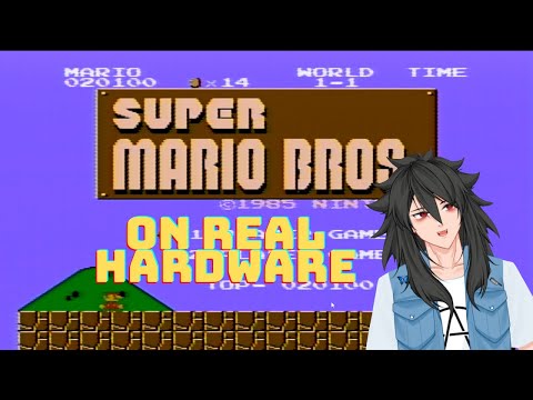 Playing the original super mario bros on real hardware|Brutal Gui| #vtuber #ENVtuber