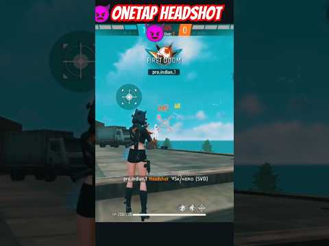 onetap headshot in free fire short #freefire #freefiregirlplayerlive #funny #gaming #shorts #ytshort