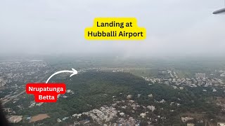 Landing at Hubballi Airport - July 2024: Aerial view of Hubli