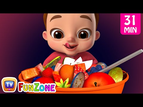 Johny Johny Yes Papa Healthy Food plus More Nursery Rhymes & Kids Songs - ChuChuTV Funzone